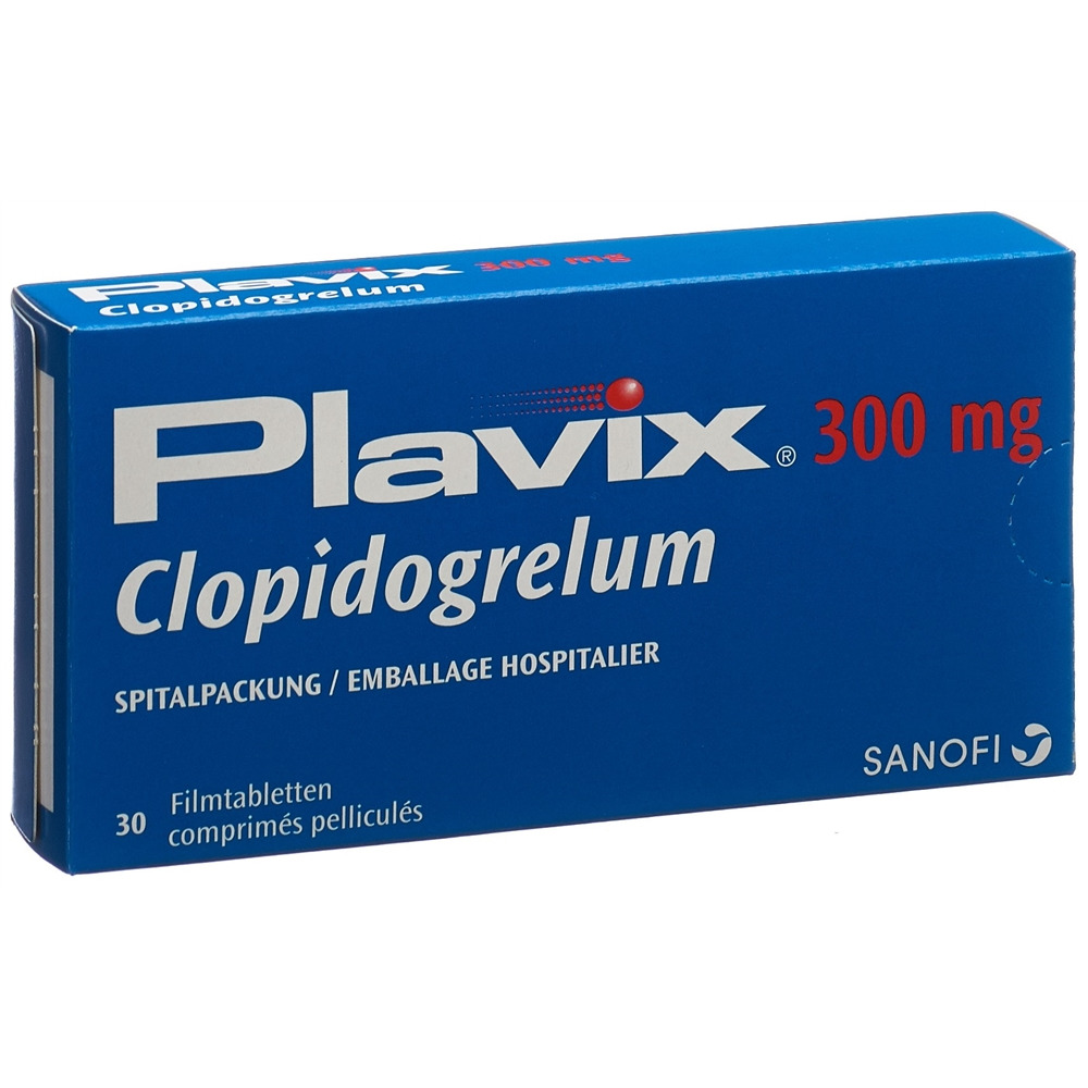PLAVIX cpr pell 300 mg blist 30 pce, image principale PLAVIX cpr pell 300 mg blist 30 pce, image principale
