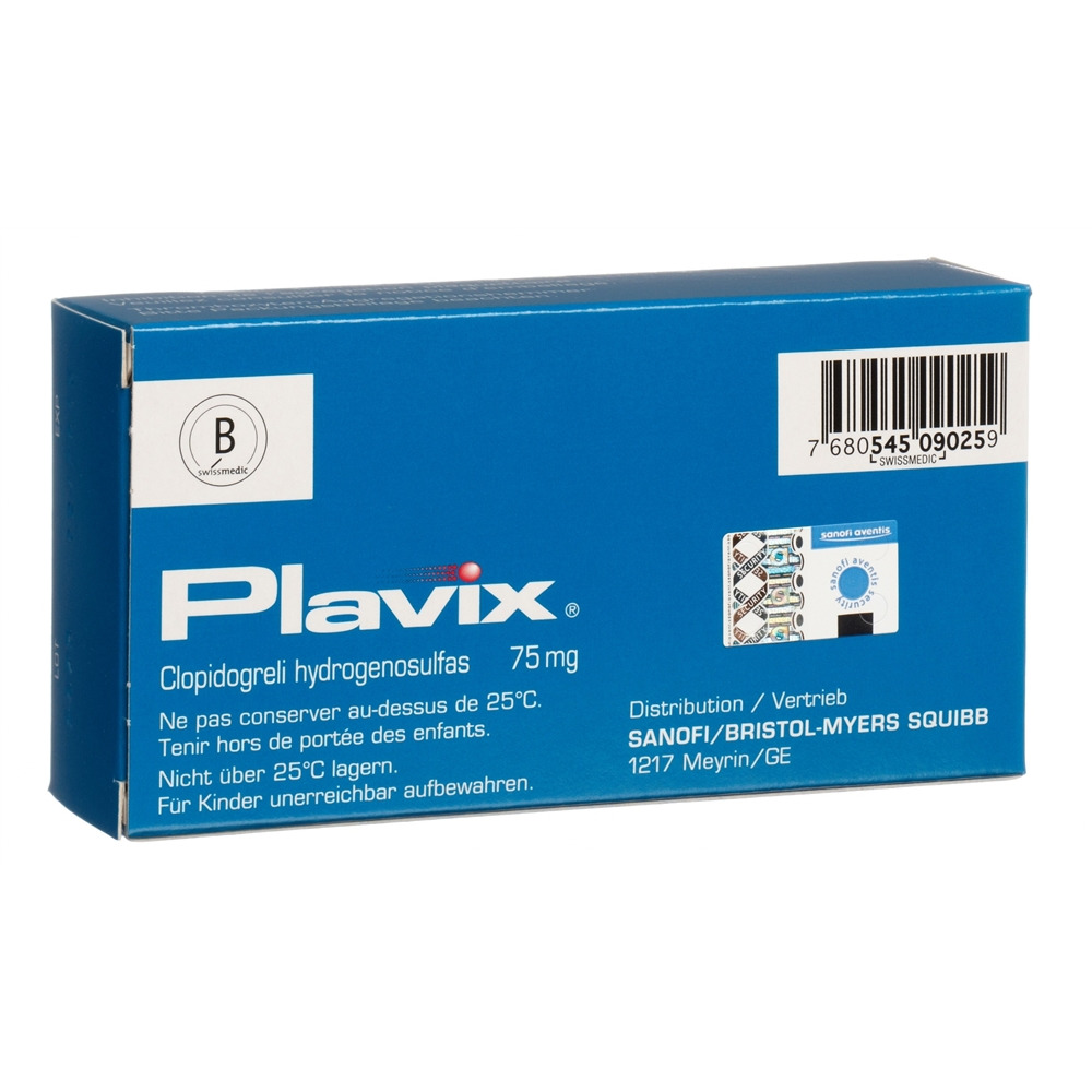 PLAVIX cpr pell 75 mg blist 50 pce, image 2 sur 2