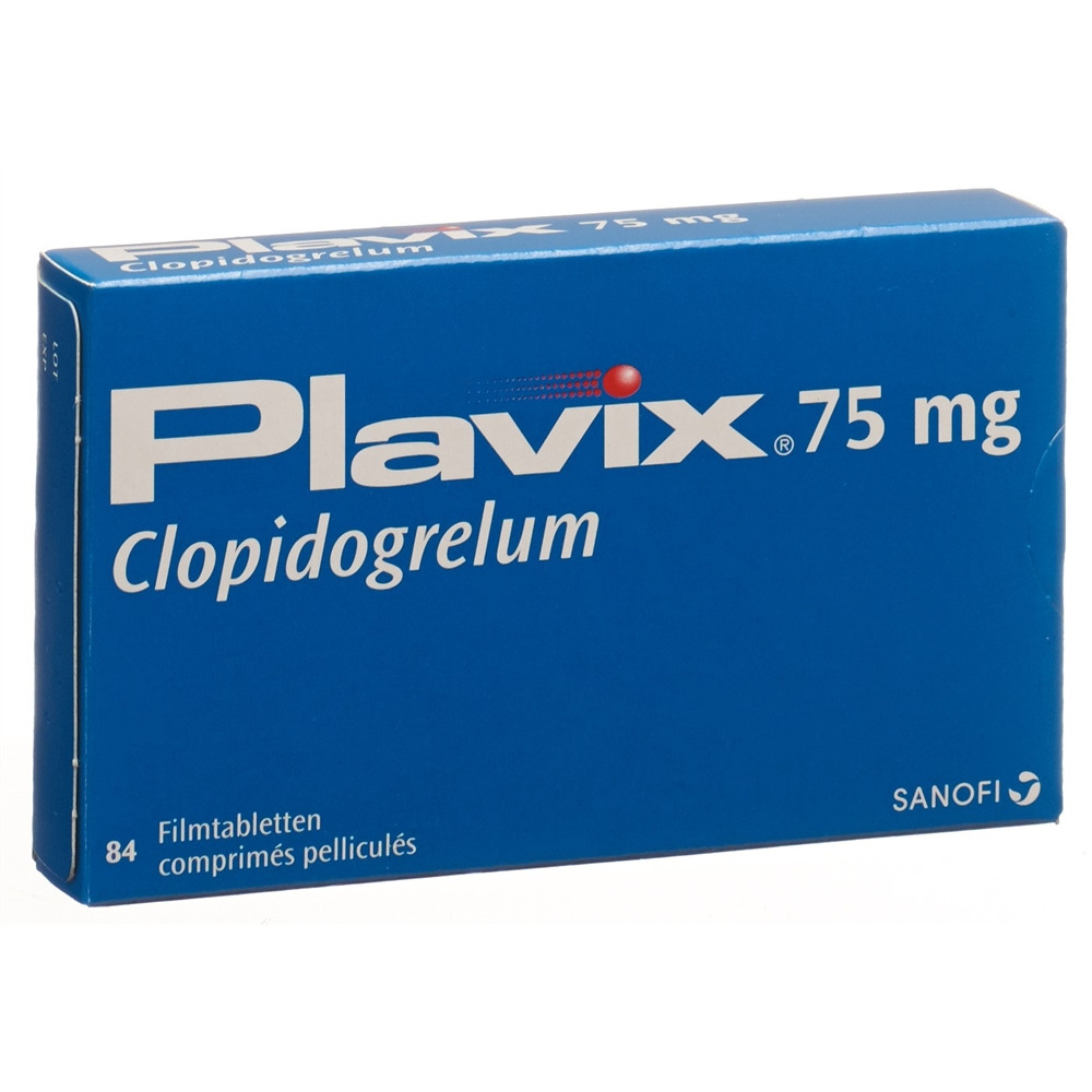 PLAVIX Filmtabl 75 mg Blist 84 Stk, Hauptbild