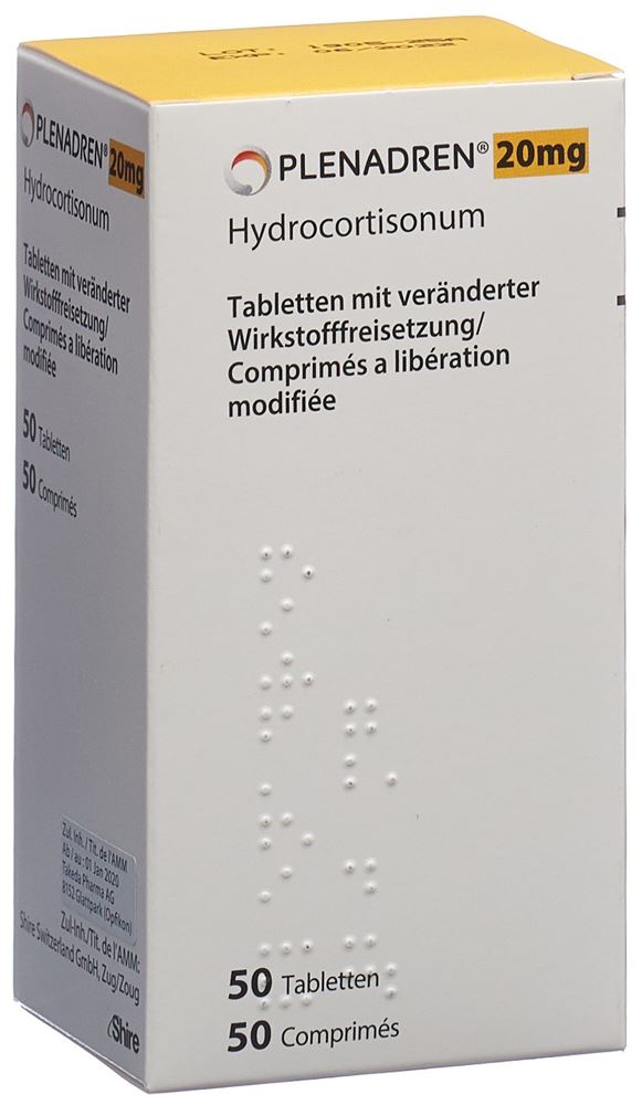 PLENADREN Ret Tabl 20 mg mit veränderter Wirkstofffreisetzung Ds 50 Stk, Hauptbild