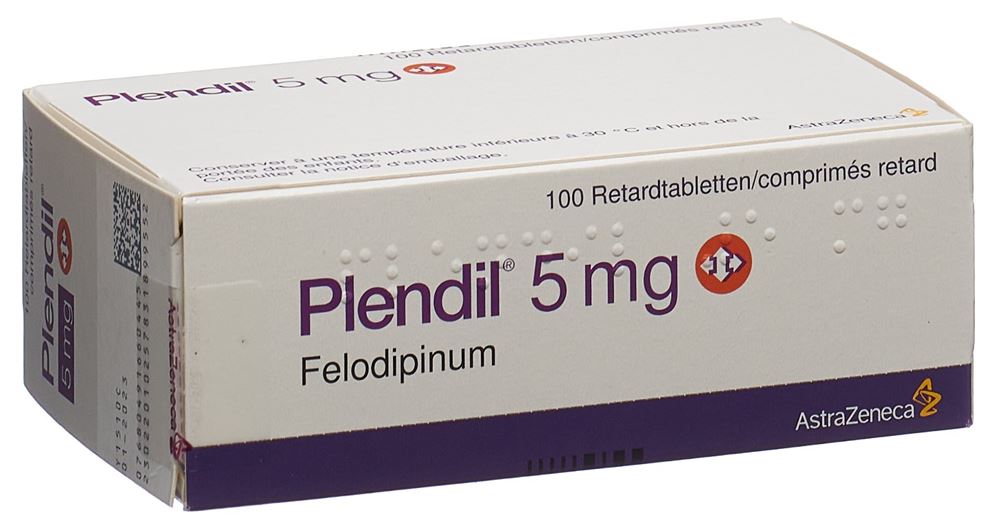 PLENDIL cpr ret 5 mg blist 100 pce, image principale