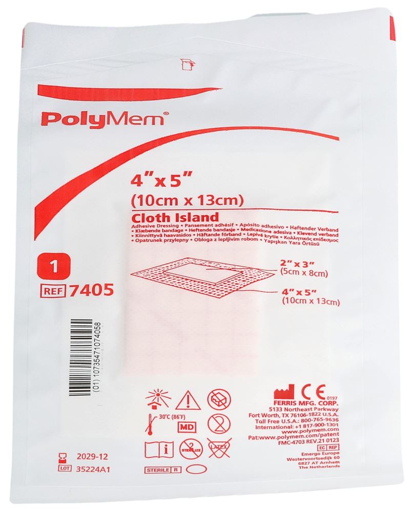 POLYMEM Adhesive Dressing Cloth-Backed, image 2 sur 4
