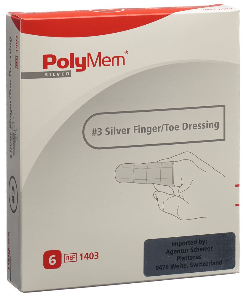 POLYMEM Finger/Toe Dressing Silver, Hauptbild