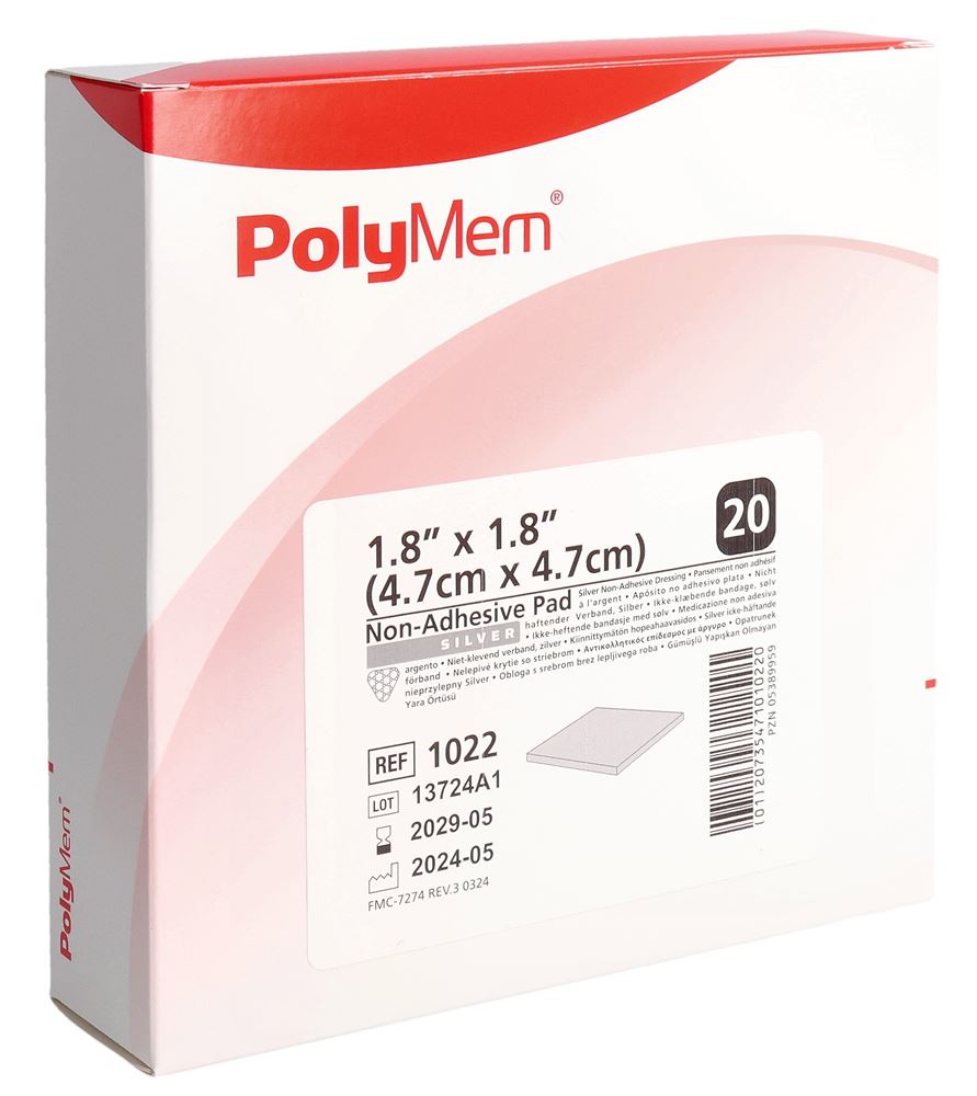 POLYMEM Non Adhesive Silver Dressing