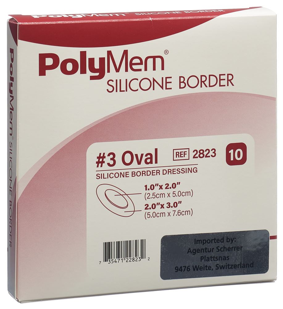 POLYMEM Silicone Border Dressing, image principale