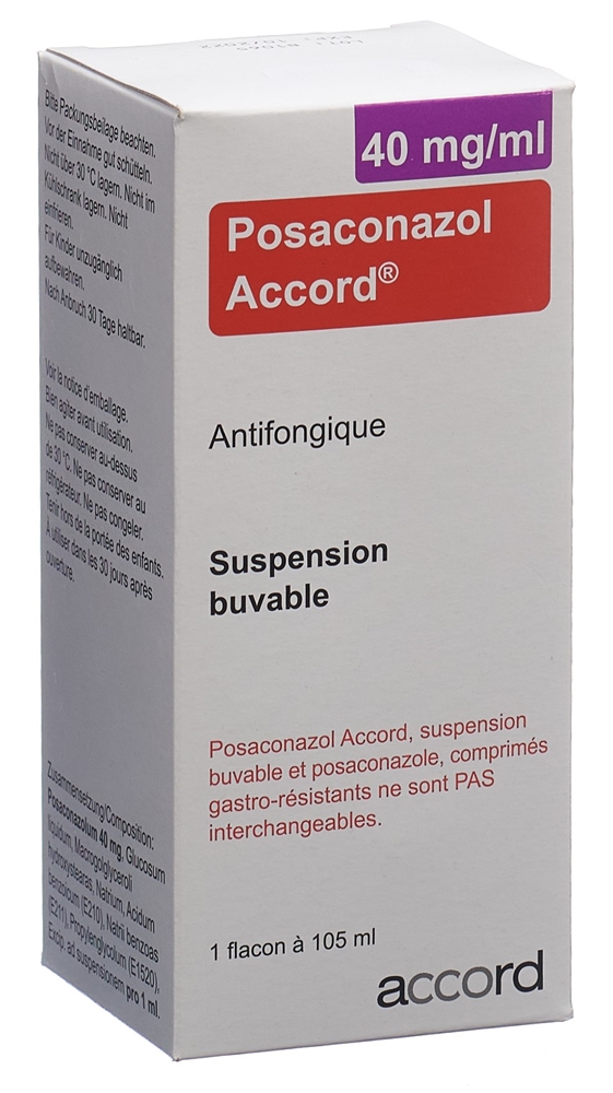 POSACONAZOLE Accord 40 mg/ml, image 2 sur 2