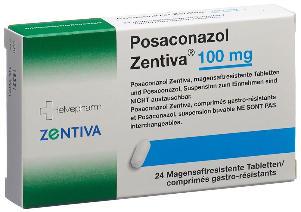 POSACONAZOLE Zentiva 100 mg, Hauptbild