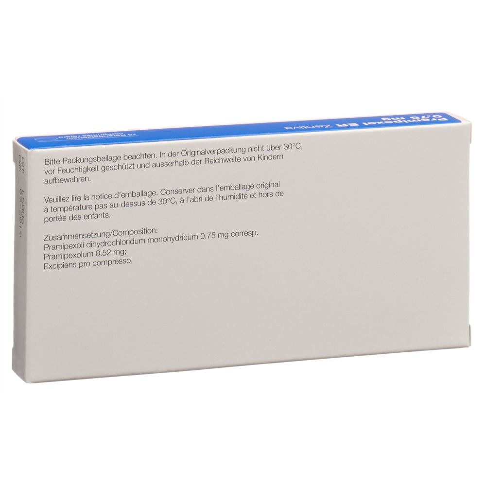 PRAMIPEXOLE Zentiva 0.75 mg, image 2 sur 2