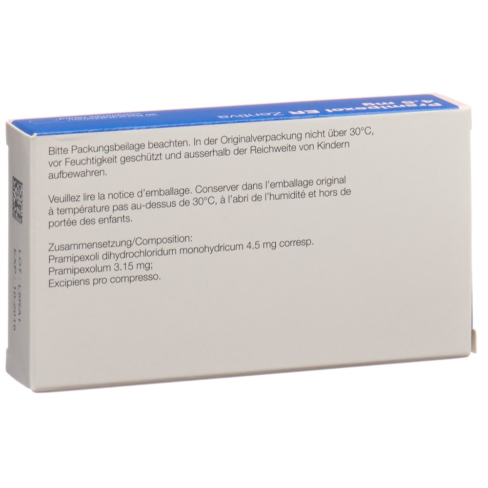 PRAMIPEXOLE Zentiva 4.5 mg, Bild 2 von 2