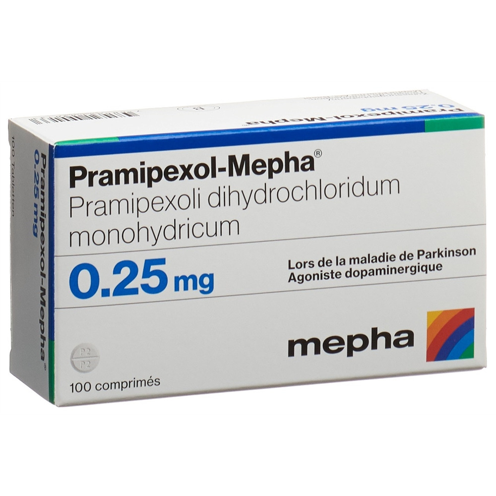 PRAMIPEXOLE Mepha 0.25 mg, image 2 sur 2