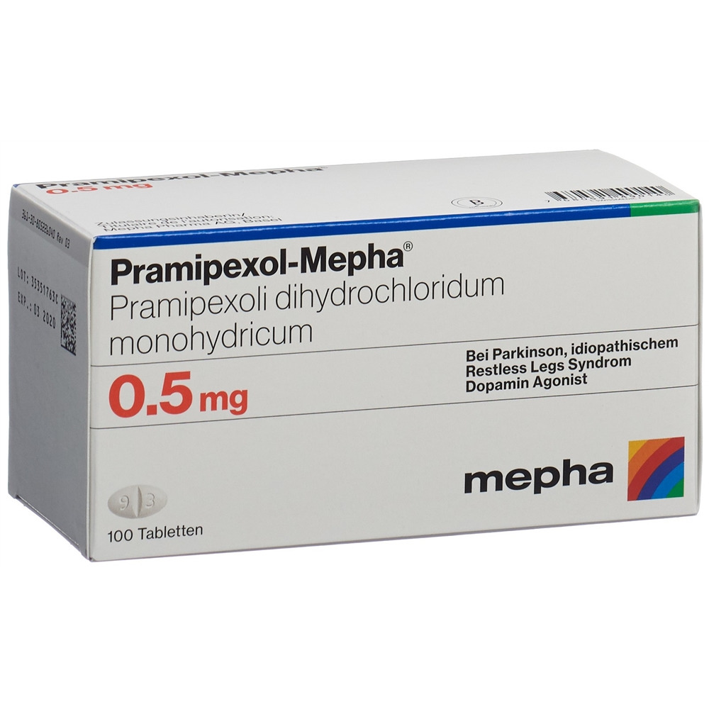 Pramipexol-Mepha Mepha 0.5 mg, image principale