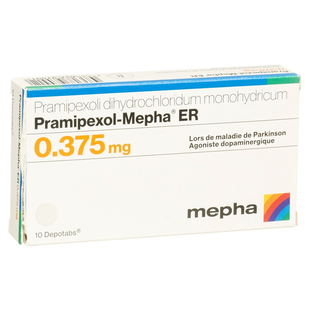 PRAMIPEXOLE Mepha ER 0.375 mg, image 2 sur 2