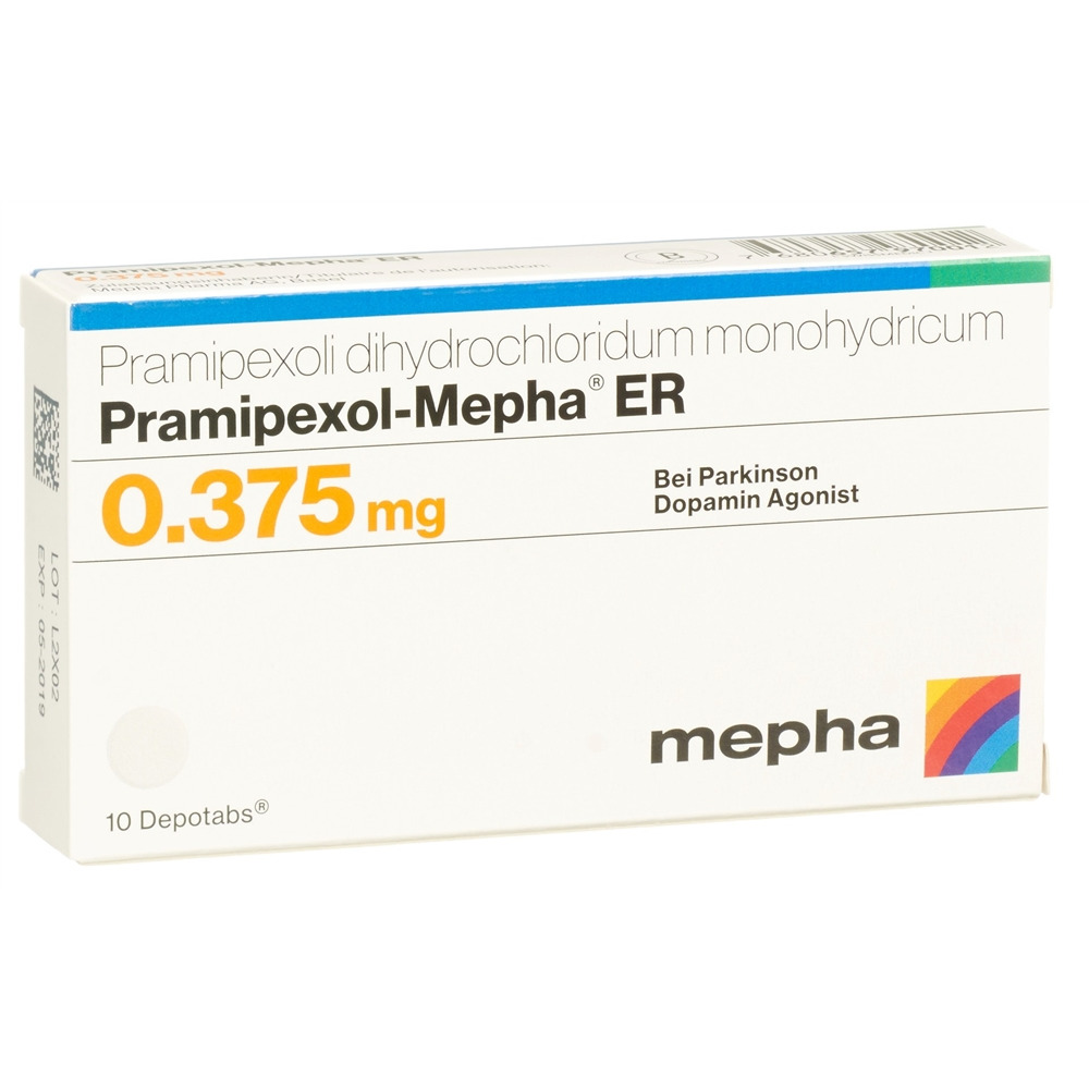 PRAMIPEXOLE Mepha ER 0.375 mg, image principale