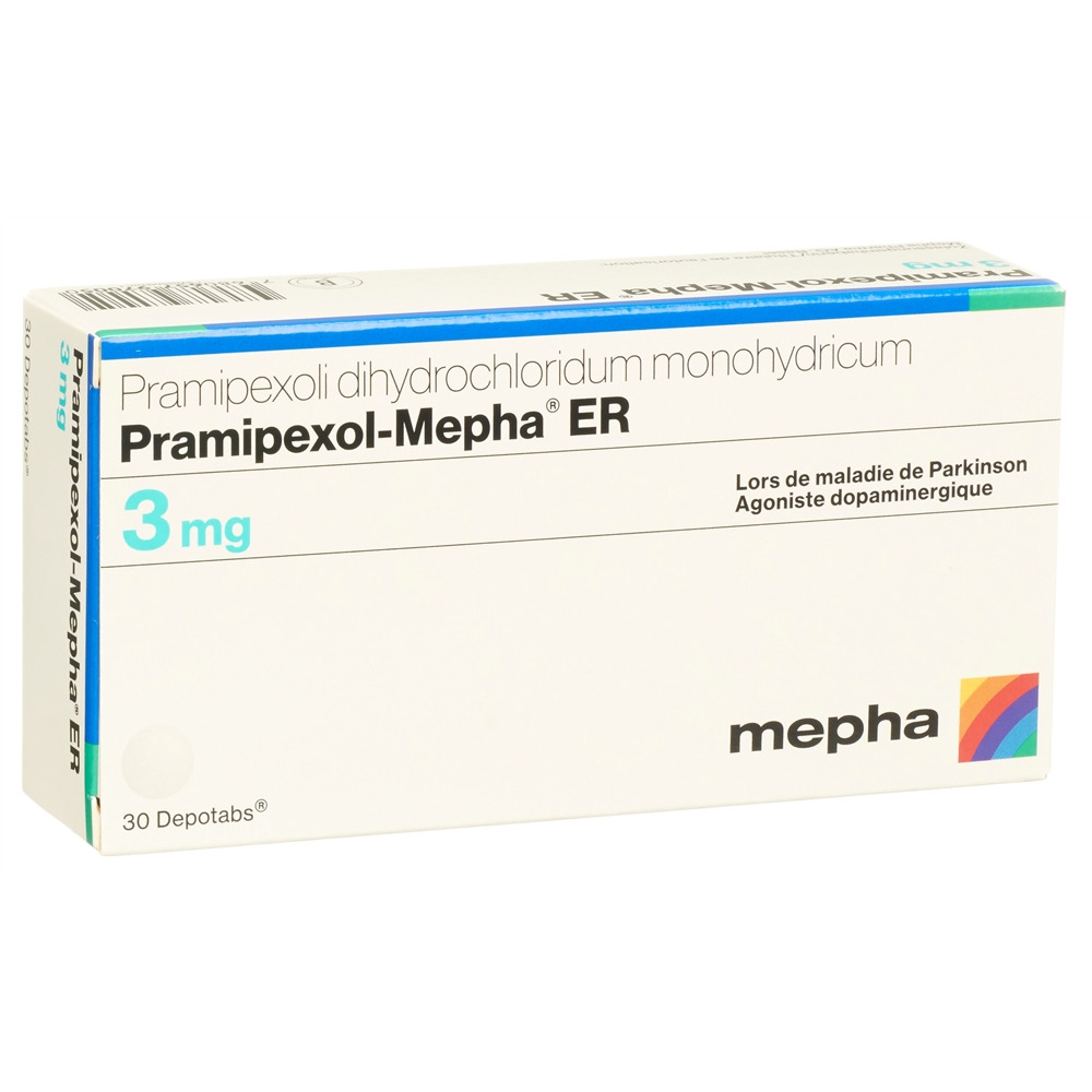 PRAMIPEXOLE Mepha ER 3 mg, image 2 sur 2