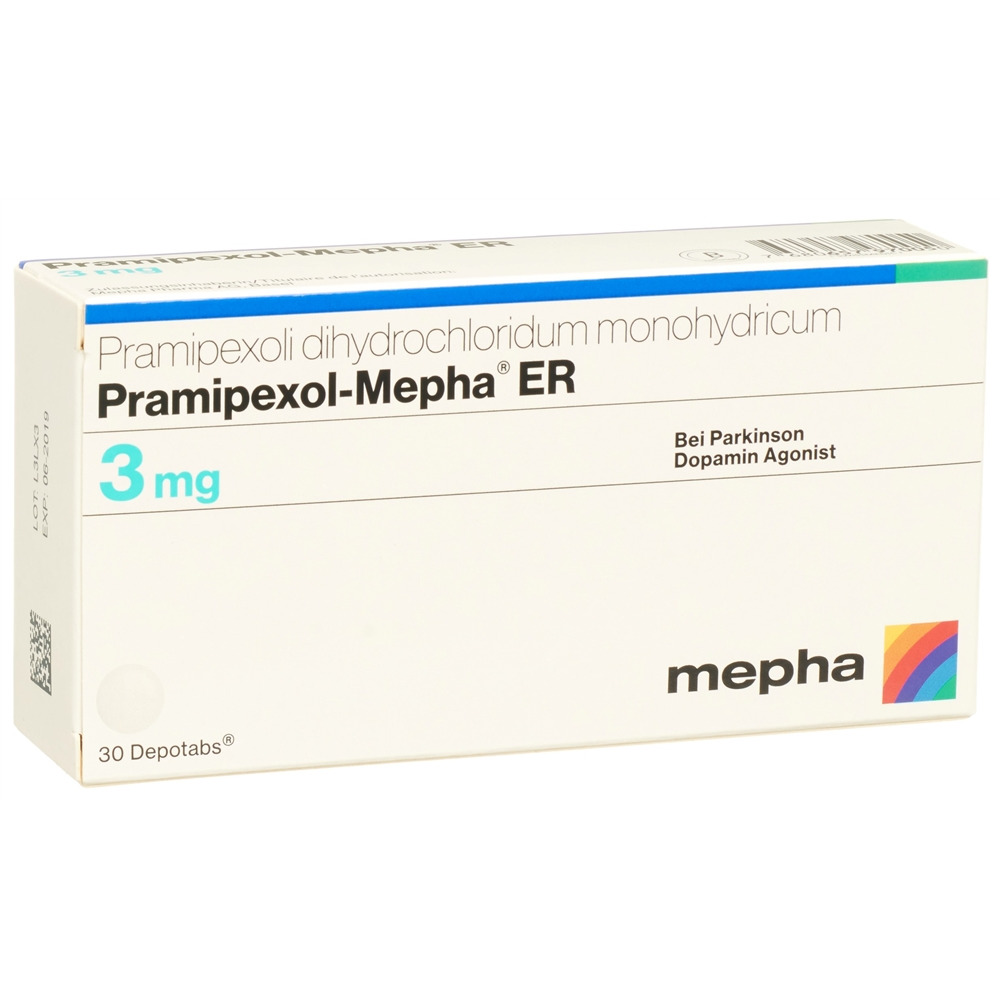 PRAMIPEXOLE Mepha ER 3 mg, image principale