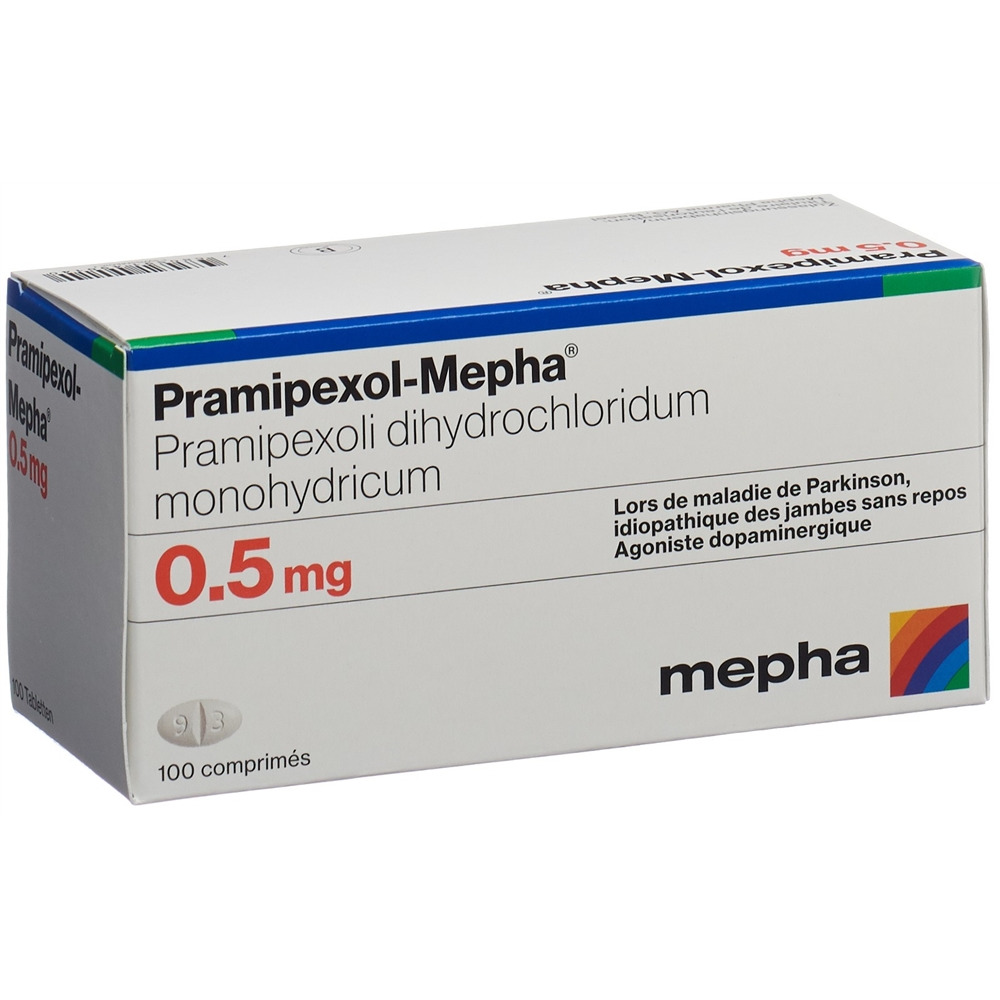 Pramipexol-Mepha Mepha 0.5 mg, Bild 2 von 2