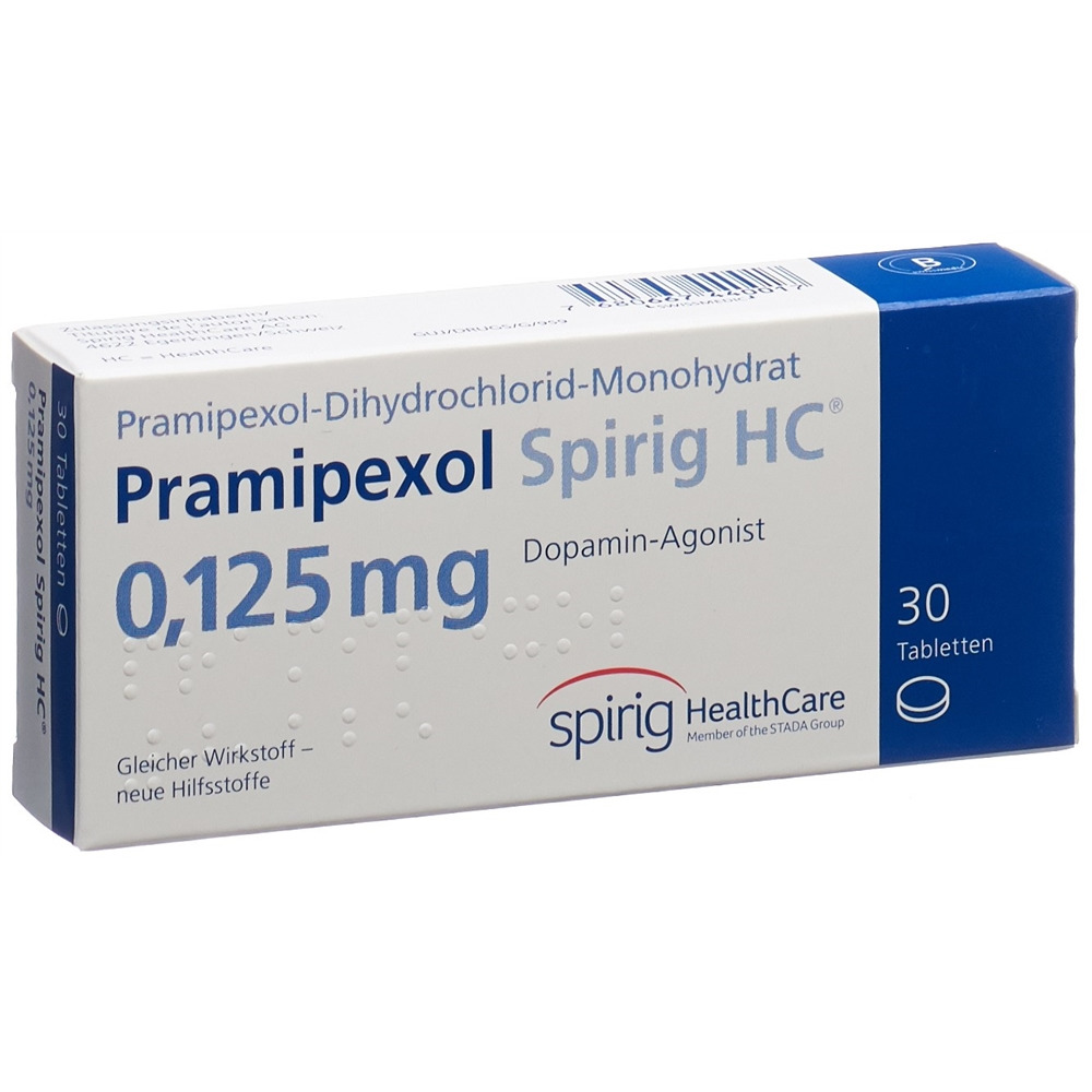 PRAMIPEXOLE Spirig HC 0.125 mg, Hauptbild