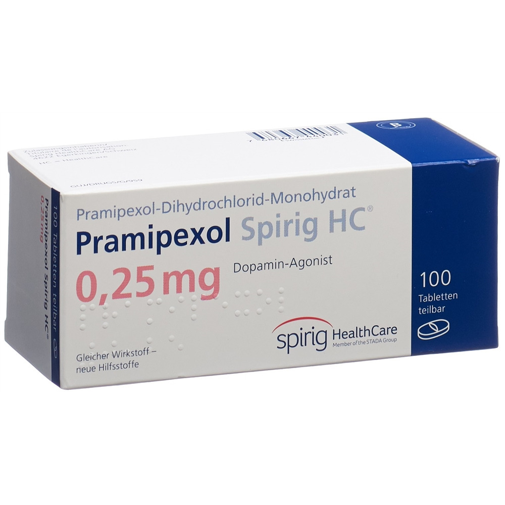 PRAMIPEXOLE Spirig HC 0.25 mg, Hauptbild