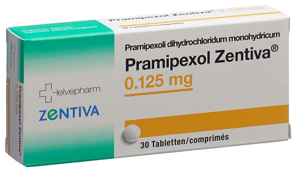 PRAMIPEXOLE Zentiva 0.125 mg, image principale