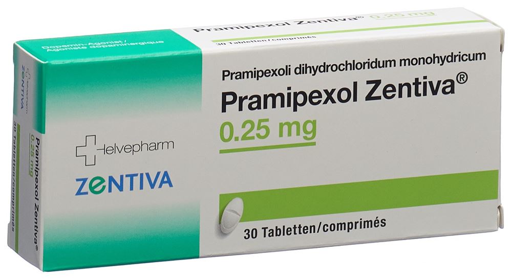 PRAMIPEXOLE Zentiva 0.25 mg, Hauptbild