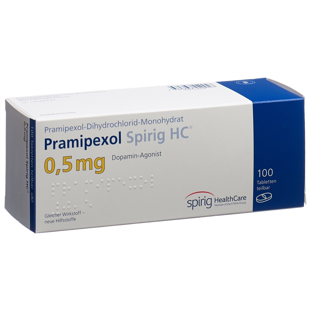 PRAMIPEXOLE Spirig HC 0.5 mg, image principale
