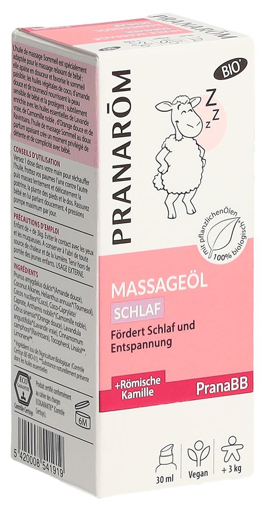 Pranarom PranaBB Huile de massage sommeil