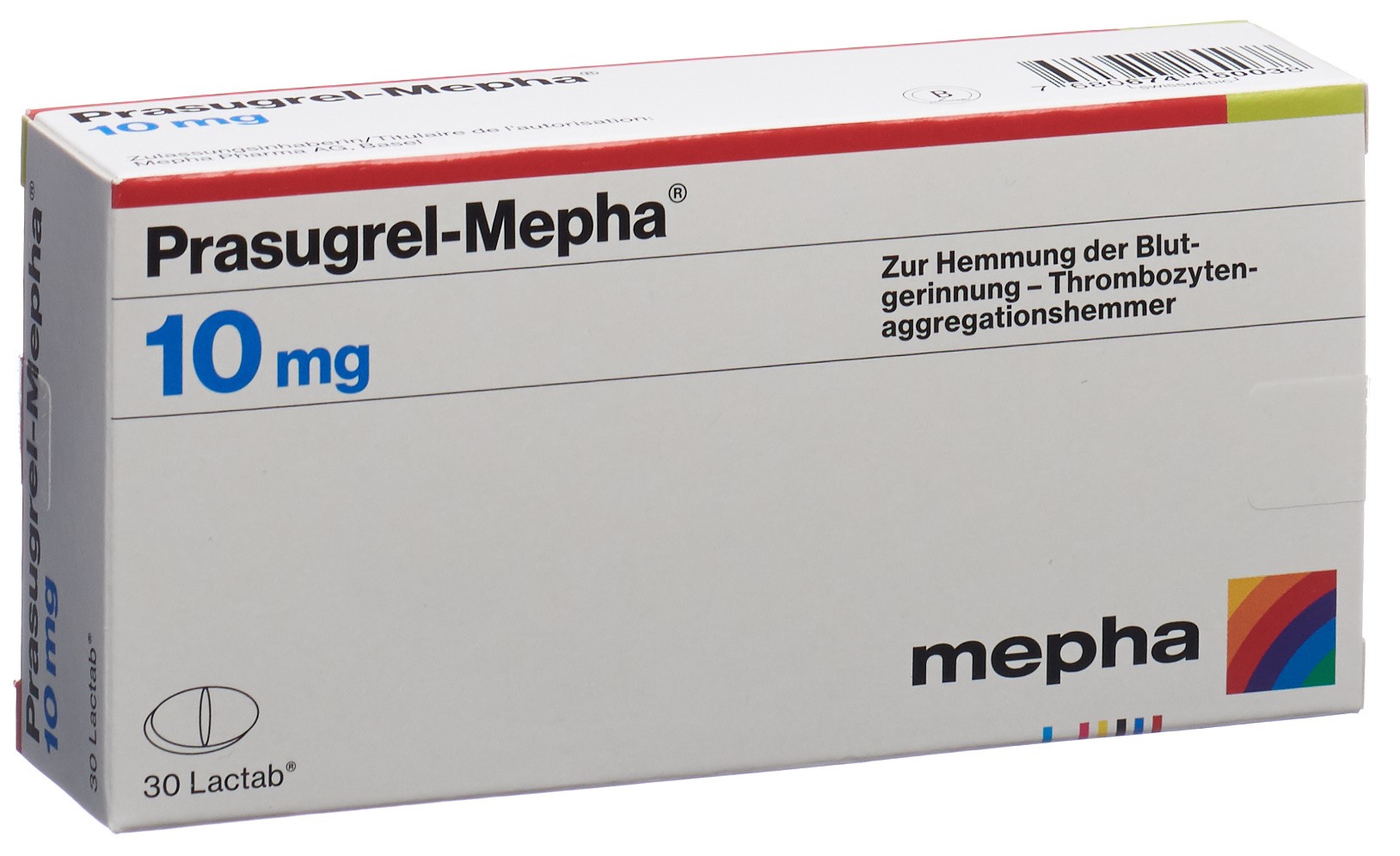 PRASUGREL Mepha 10 mg, image principale