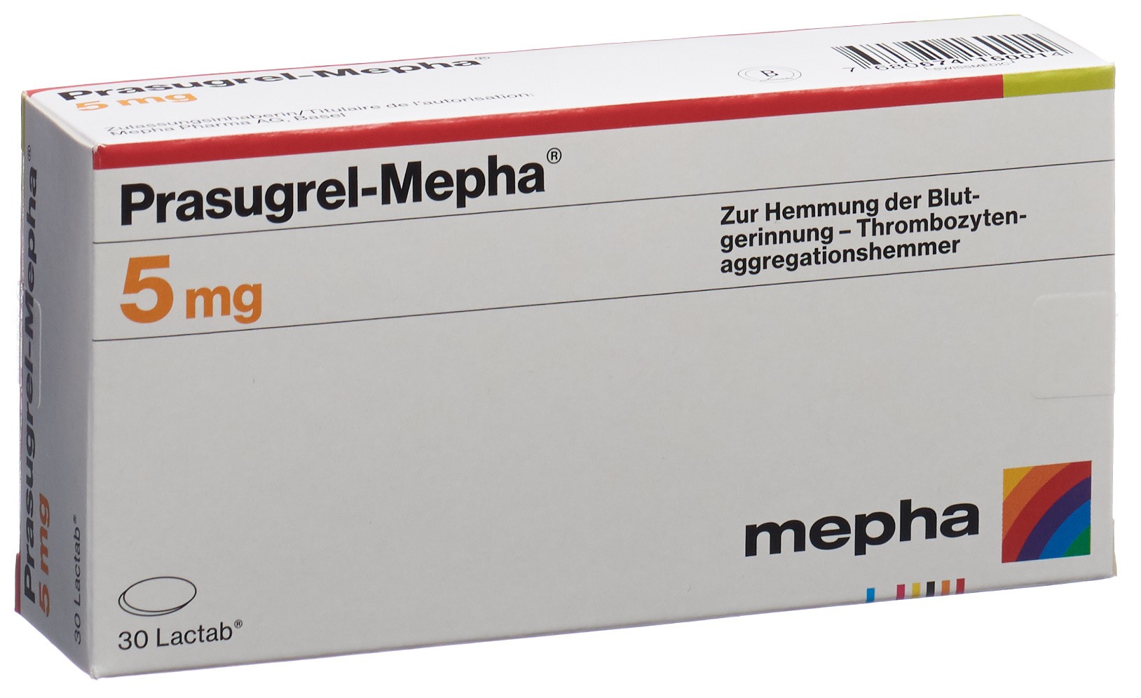 PRASUGREL Mepha 5 mg, image principale