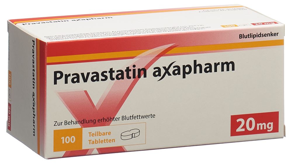 PRAVASTATINE axapharm 20 mg, Hauptbild