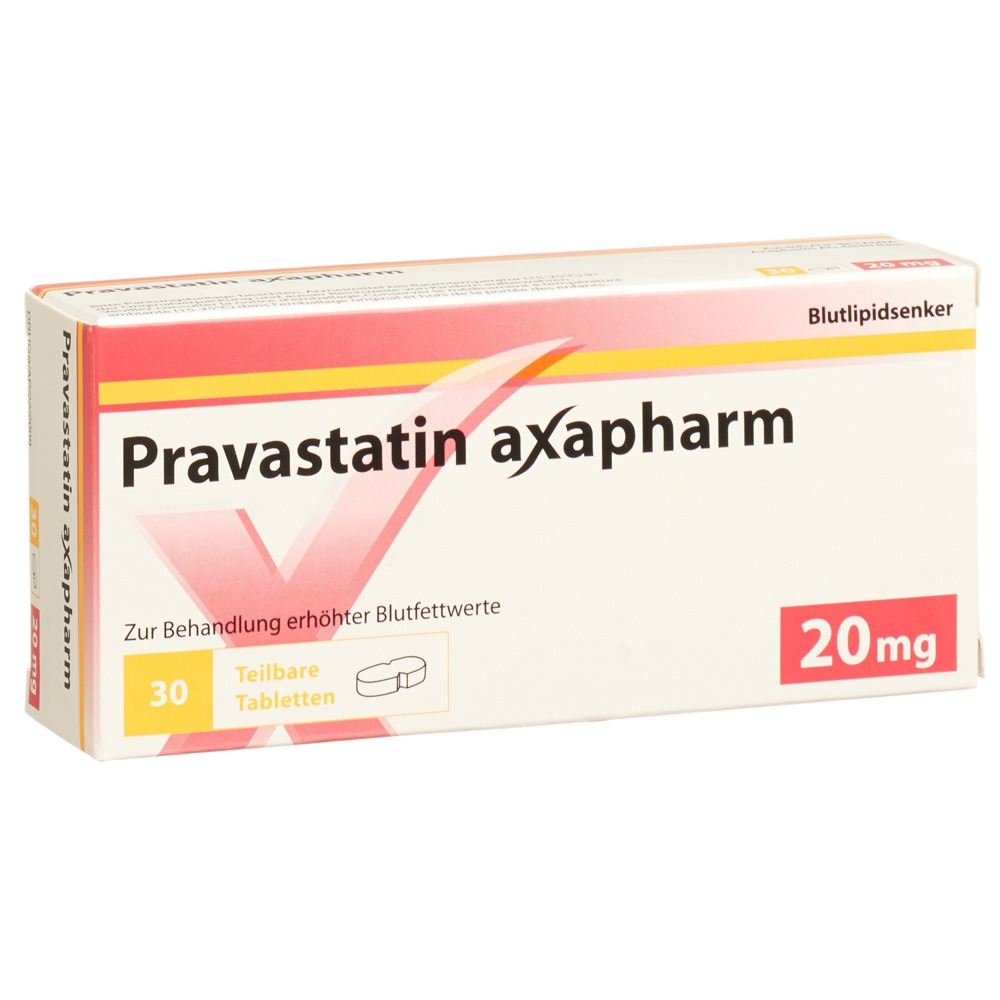 PRAVASTATINE axapharm 20 mg, Hauptbild