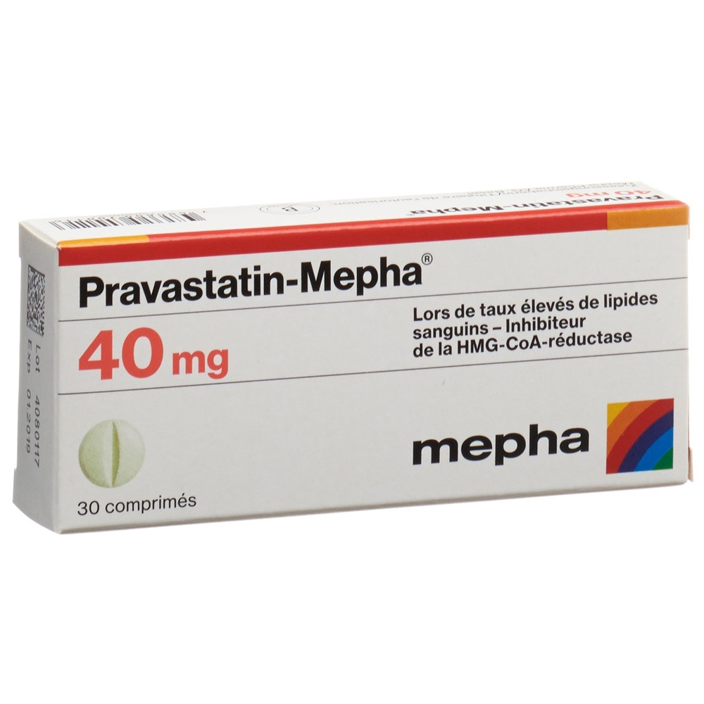 PRAVASTATINE Mepha 40 mg, image 2 sur 2
