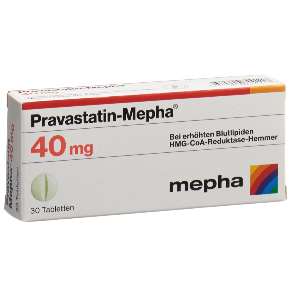 PRAVASTATINE Mepha 40 mg, image principale