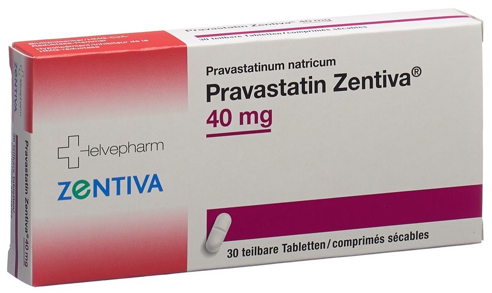 PRAVASTATINE Zentiva 40 mg, image principale