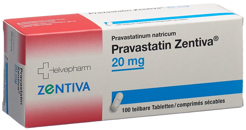 PRAVASTATINE Zentiva 20 mg, Hauptbild