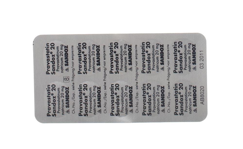 PRAVASTATINE Sandoz 20 mg, image 2 sur 2