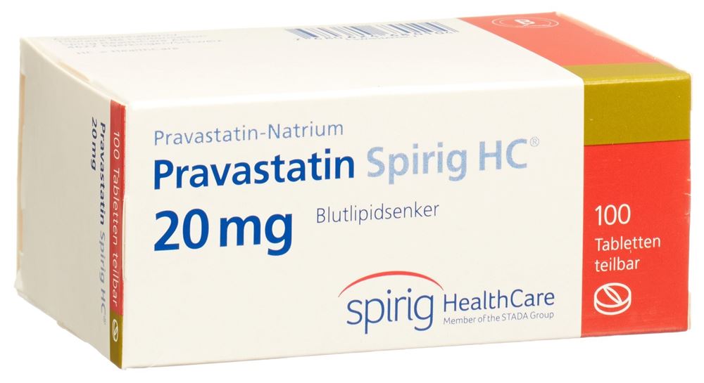PRAVASTATINE Spirig HC 20 mg, image principale