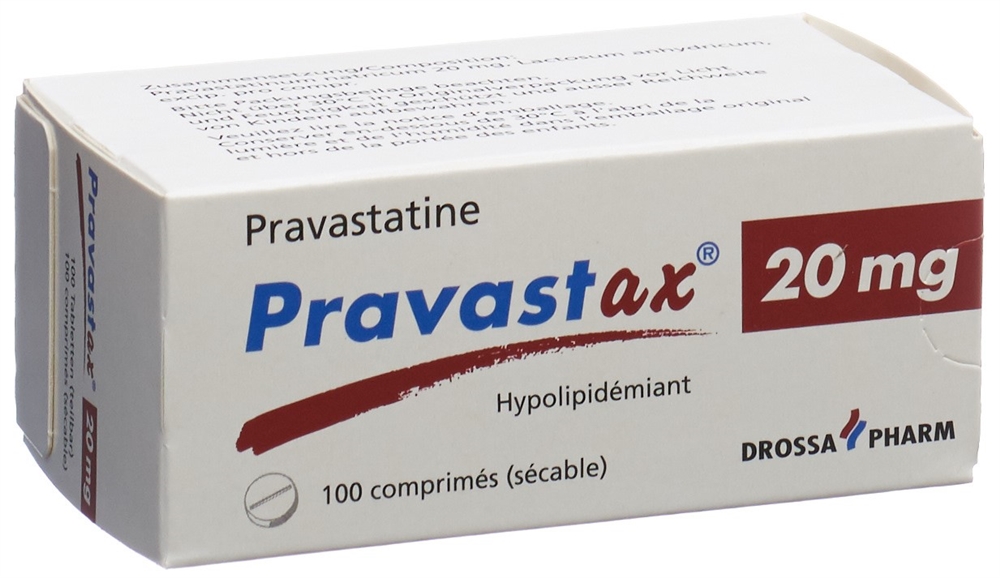 PRAVASTAX cpr 20 mg blist 100 pce, image 2 sur 2