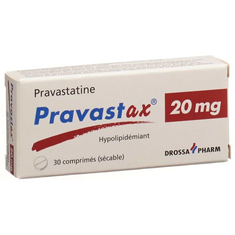 PRAVASTAX cpr 20 mg blist 30 pce, image 2 sur 2