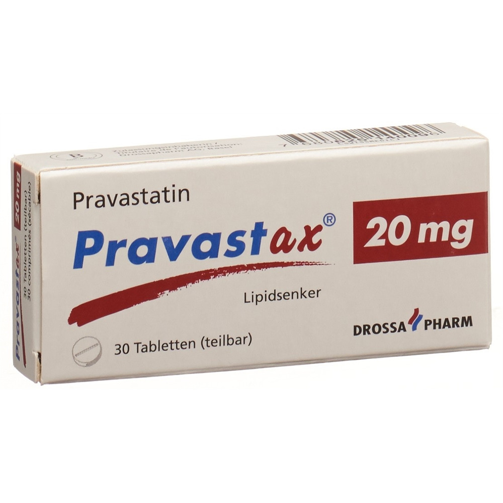 PRAVASTAX cpr 20 mg blist 30 pce, image principale