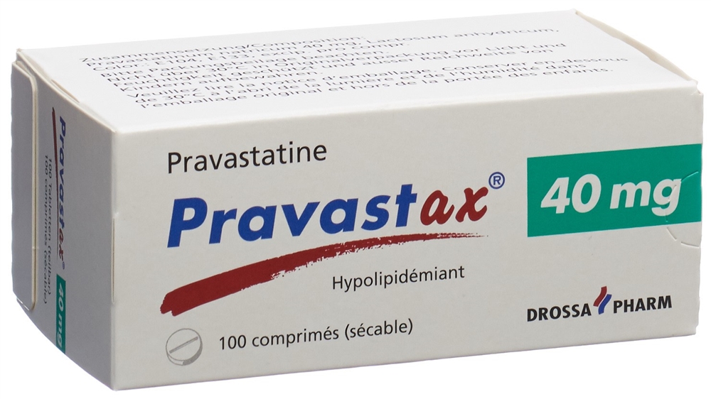 PRAVASTAX cpr 40 mg blist 100 pce, image 2 sur 2