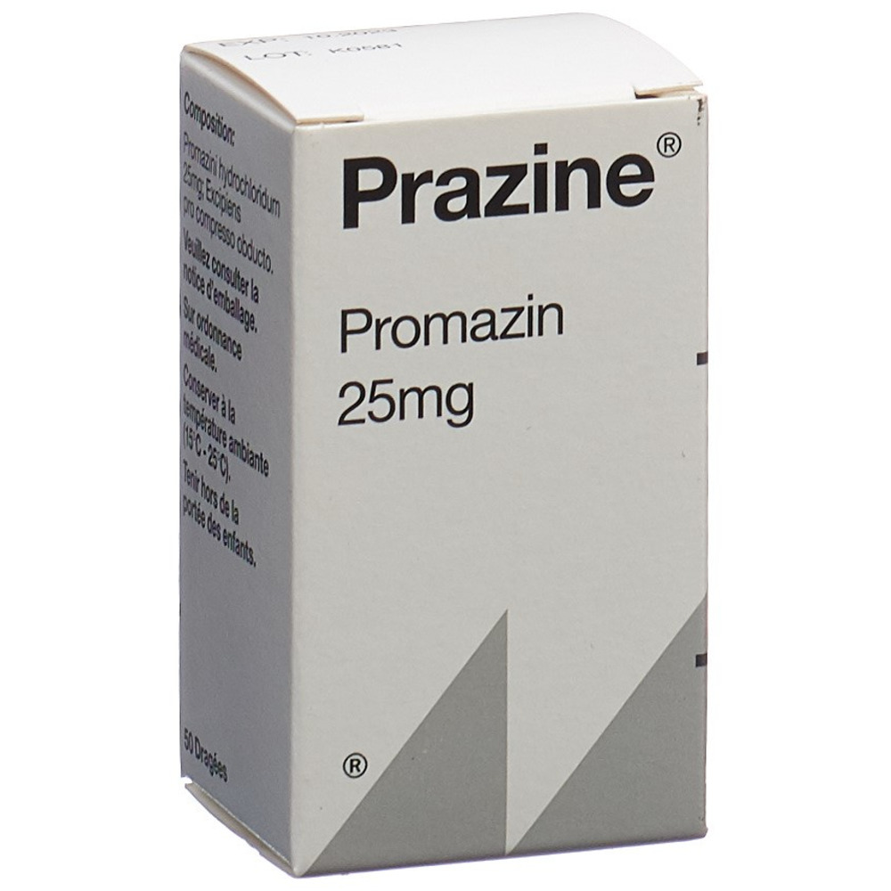 PRAZINE drag 25 mg bte 50 pce, image principale