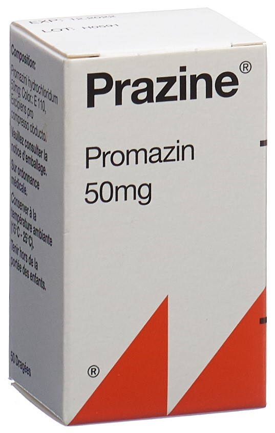 PRAZINE Drag 50 mg Ds 50 Stk, Hauptbild