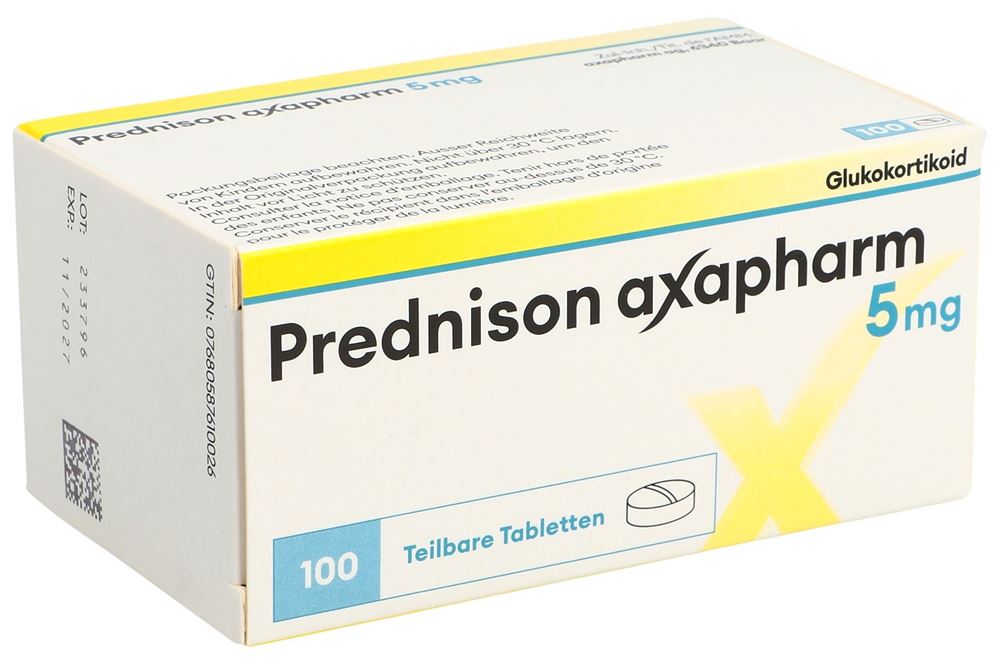 PREDNISONE axapharm 5 mg, Hauptbild