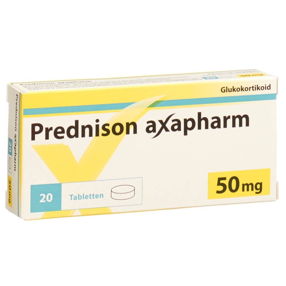 PREDNISONE axapharm 50 mg, Hauptbild