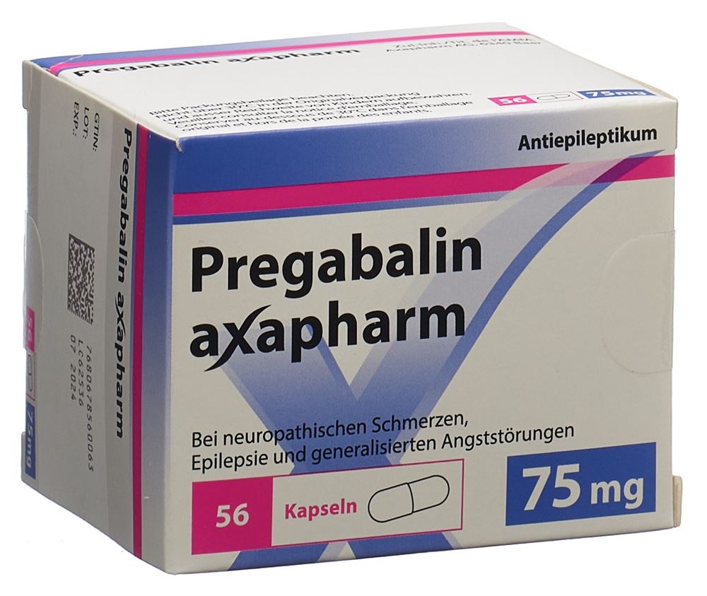 PREGABALINE axapharm 75 mg, Hauptbild