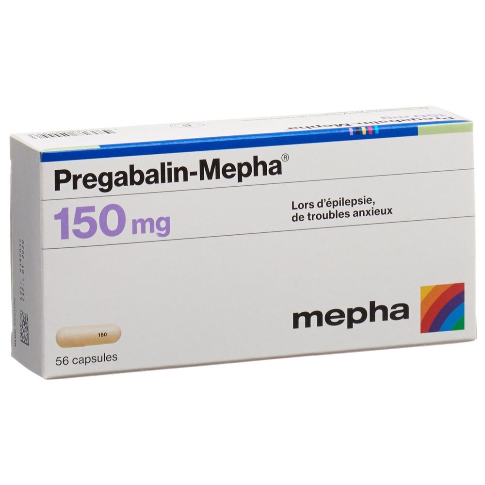 PREGABALINE Mepha 150 mg, image 2 sur 2