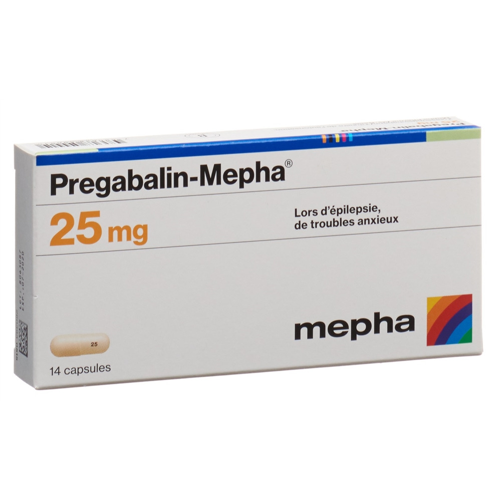 PREGABALINE Mepha 25 mg, image 2 sur 2