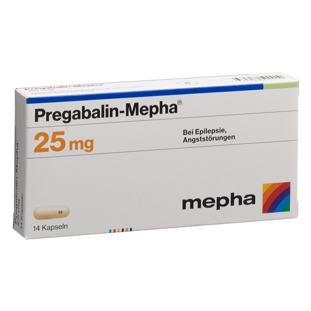 PREGABALINE Mepha 25 mg, image principale