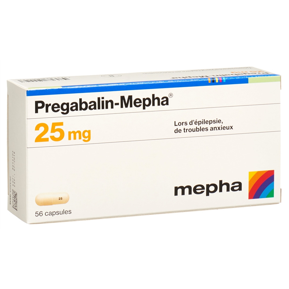 PREGABALINE Mepha 25 mg, image 2 sur 2