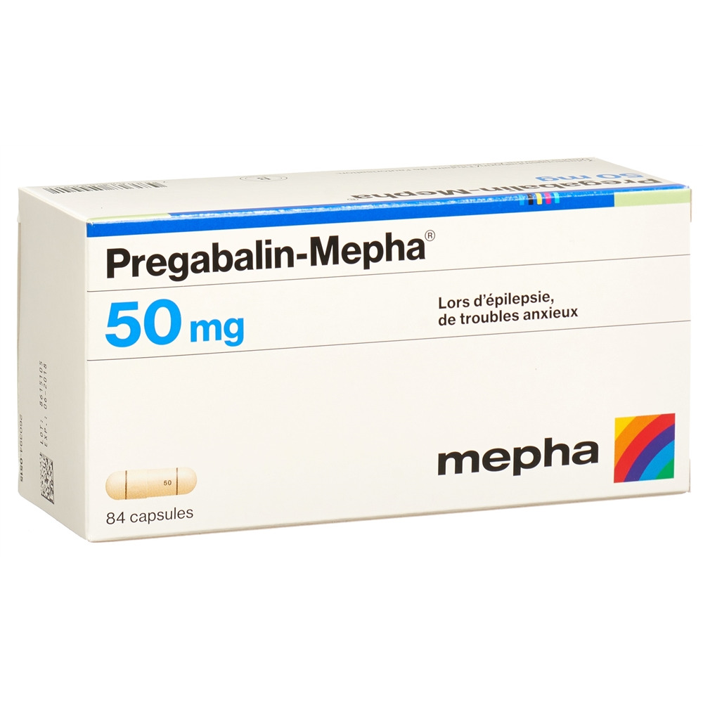 PREGABALINE Mepha 50 mg, image 2 sur 2